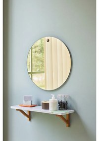 Светлосив стенен рафт от декор от дъб 60 cm Arki – Hübsch