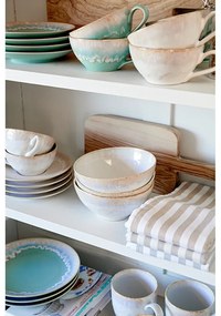 Тюркоазена чаша с чинийка, изработена от керамика 200 ml Taormina – Casafina