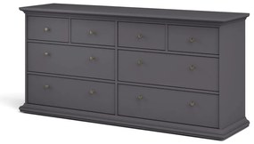 Сив нисък скрин 183x87 cm Paris – Tvilum