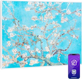 Klarstein Wonderwall Air Art Smart, инфрачервен нагревател, 80 x 60 cm, 500 W, апликация, цветя