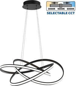 Полилей MAREA LED, черен, 60W, 3000-4000-6000K