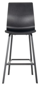 Черни пластмасови градински бар столове в комплект от 2 броя Sophie Wave - Hartman