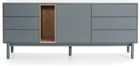 Син/сив нисък скрин 180x76 cm Corvo – Teulat