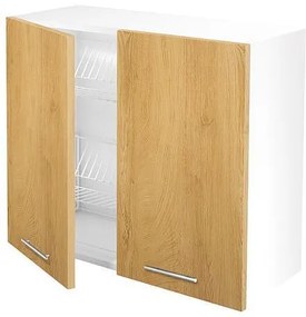 Горен шкаф  с отцедник Vento GC80/72 80см Меден дъб