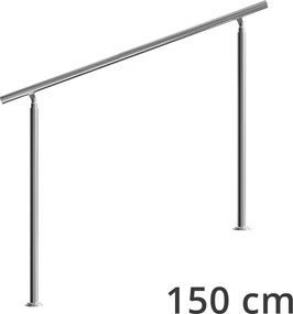 Стълбищен парапет от неръждаема стомана без стъпала dĺžka 80 cm