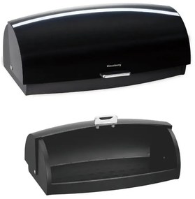 Кутия за хляб Klausberg KB 7931, 45 см, Ергономична дръжка, Метална, Черен