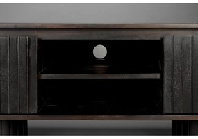 Тъмнокафява маса за телевизор от масивно манго 140x45x40 cm Kenji – Dutchbone