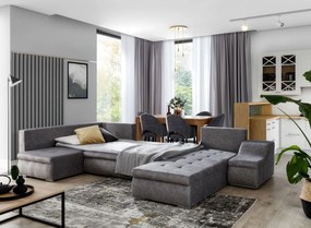 Ъглов диван Ginny-Gray Dark-Right