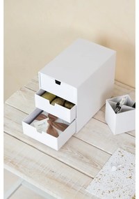 Бяла кутия за чекмеджета с 3 чекмеджета Ingrid - Bigso Box of Sweden
