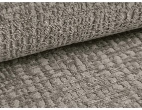 Тапицирано двойно легло в сиво с място за съхранение и решетка 180x200 cm Noho - Makamii