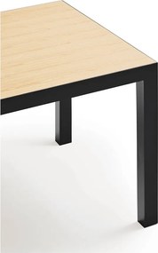 Трапезна маса с дъбова дървена плоскост 75x180 cm Alma – Teulat