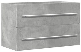 856228 vidaXL Шкаф за мивка, бетонно сиво, 80x38,5x48 см, инженерно дърво