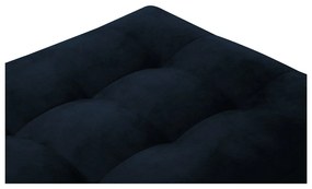 Табуретка за крака от синьо кадифе Santo - Milo Casa