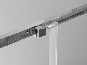 Mexen Exo-S Duo квадратна плъзгаща се душ кабина 90 x 90 см, прозрачна, хром