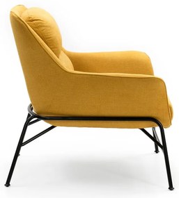 Жълт фотьойл Sadira - Teulat