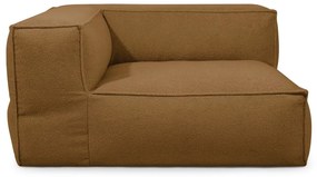 Кафяв пуф от букле Mass Corner 150 Left – SLOWDOWN