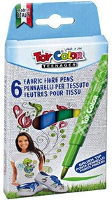 Текстилни флумастери Toy Color, 6 цвята