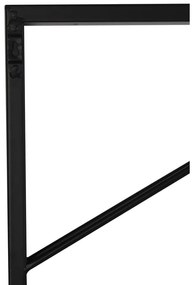 Черен стенен метален стелаж за вино брой бутилки 16 70x160x6 cm Malbeo – Light &amp; Living