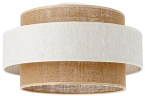 Таванно осветително тяло BOHO 1xE27/60W/230V Ø 40 см крем/юта