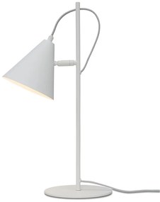 Бяла настолна лампа с метален абажур (височина 50,5 cm) Lisbon – it's about RoMi