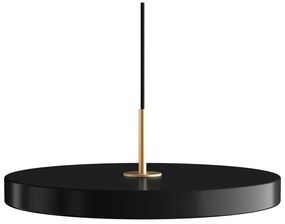 Черно LED висящо осветително тяло с метален абажур ø 43 cm Asteria Medium – UMAGE