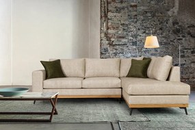 Ъглов диван Rotondo-Синьо тъмно-Дясно