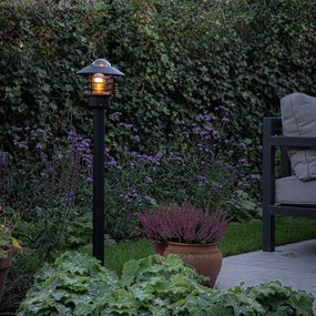 Модерна външна лампа черна 100 см IP44 - Prato