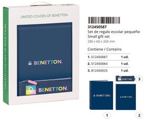 Канцеларски сет Benetton Cool Морско син