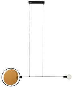 LED затъмняващо се висящо осветително тяло в цвят жълта охра и черно Sirius – Zuiver