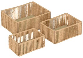 Сет кутии за съхранение atmosphera Ali, H.11/9/8 cm, 3бр