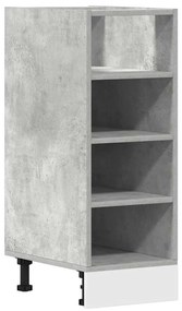 854196 vidaXL Долен шкаф "Рига", сив, 30x44,5x81,5 см, инженерно дърво