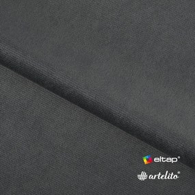 Кафяво-сив кадифен сгъваем/с място за съхранение диван десен ъгъл 223 cm Fabillo – ELTAP