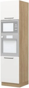 Висок подов шкаф за фурна Modena K23-60-RM-Oak - White glossy