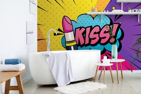 Тапет – Поп арт червило - KISS!