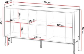 Буфет Вера 150-бял