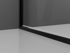 Mexen Exo-B люлееща се душ кабина 90 x 90 см, прозрачна, черна - 817-090-090-70-00