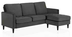Сив ъглов диван Strummer - CosmoLiving by Cosmopolitan