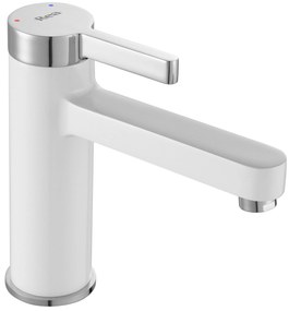 Смесител за мивка  REA Polo White Chrom Low
