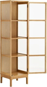 Витрина в естествен цвят 47x180x40 cm Zamora – House Nordic