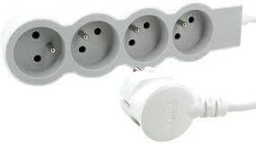 Legrand Разклонител БЯЛ 4x френски стандарт с кабел 1.5 метра / 3x1.5мм2 Standard NEW - 049475