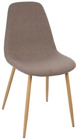 Трапезен стол atmosphera Roka, Полиестер - Капучино