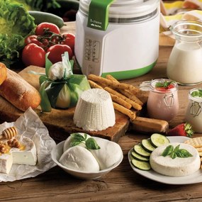 Уред за сирена и кисело мляко Ariete B-CHEESE 0615/00, 500W, 2 л, 6 програми, 90C, 6 индикатора, Бял/зелен