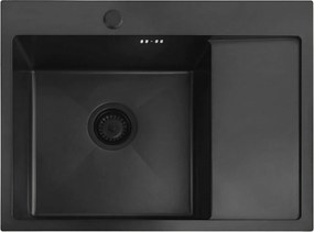 Стоманена мивка Fin Black