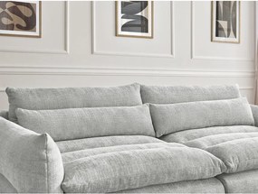 Светлосив шенилов диван 276 cm Neil – Bobochic Paris