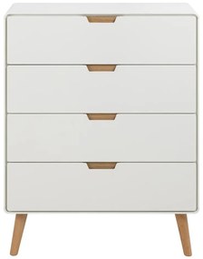 Бял скрин 80x100x40 cm Lowell – Actona