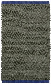 Тъмнозелен килим от юта 50x80 cm Notes – Mette Ditmer Denmark