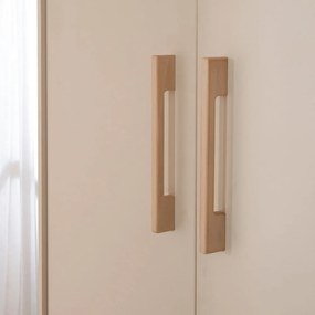 Кремав/в естествен цвят детски гардероб от декор от дъб 138x200x55 cm Jil – Roba