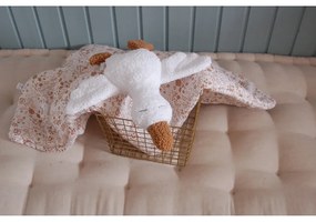 Бяла подложка за спане Goose - Malomi Kids