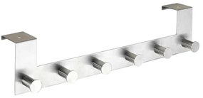 Закачалка за врата с 6 кукички в сребристо Celano - Wenko