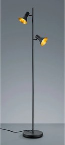 Черна подова лампа с метален абажур (височина 144 cm) Nina – Reality